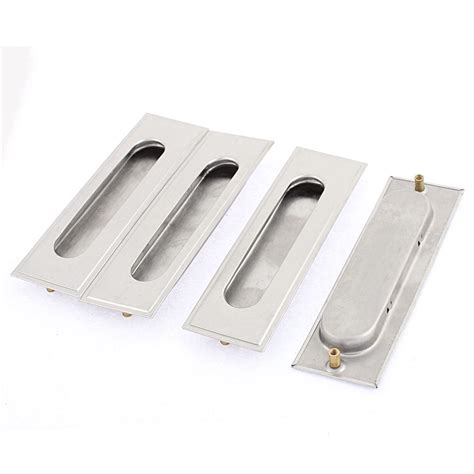 sliding steel handle for cabinet|recessed sliding door handles.